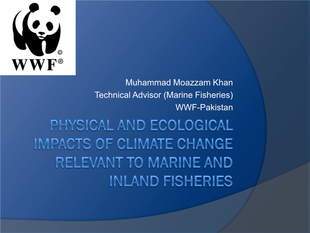 (Marine Fisheries) WWF-Pakistan