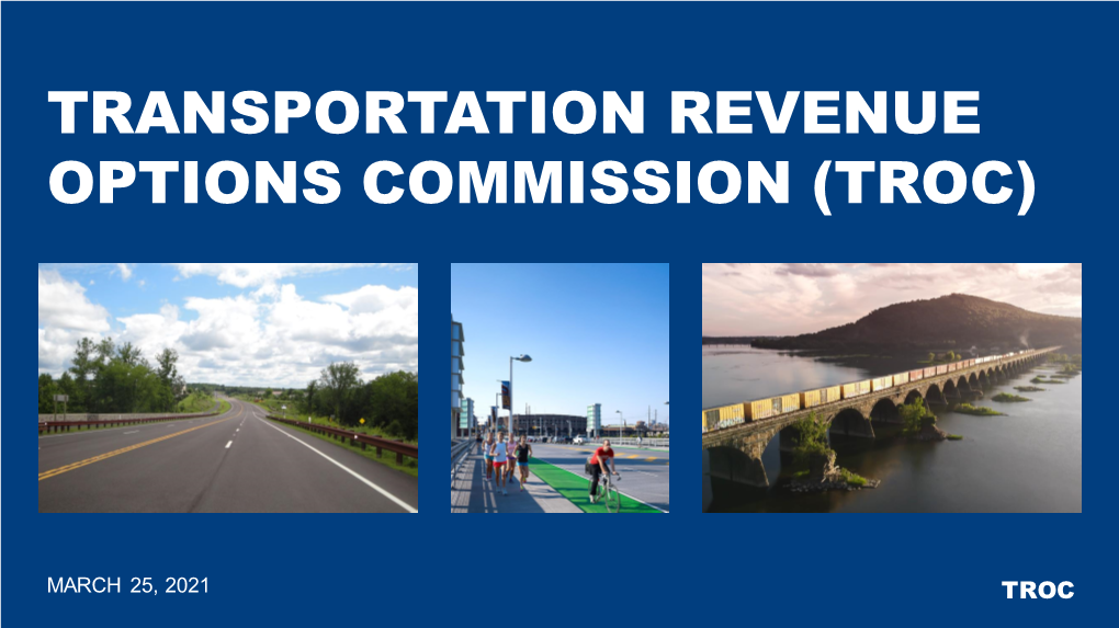 Transportation Revenue Options Commission (Troc)