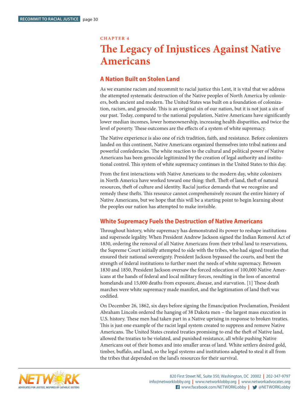 The Legacy of Injustices Against Native Americans