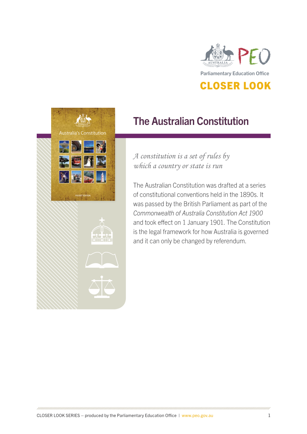 The Australian Constitution Australia’S Constitution