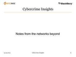Cybercrime Insights