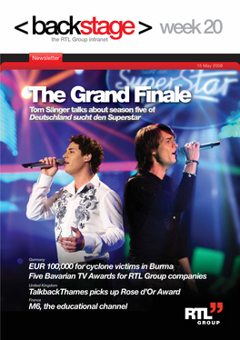 The Grand Finale Tom Sänger Talks About Season Five of Deutschland Sucht Den Superstar