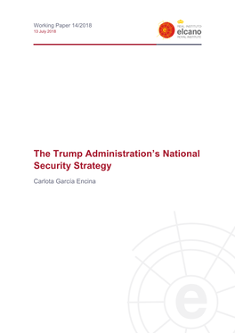 The Trump Administration's National Security Strategy