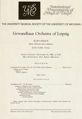 Gewandhaus Orchestra of Leipzig