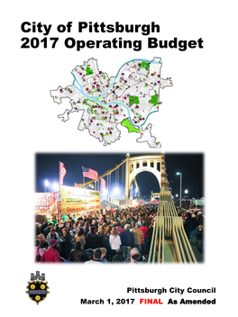 City of Pittsburgh 2017 Operating Budget