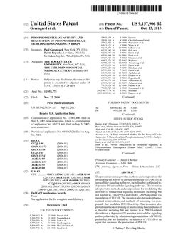 (12) United States Patent (10) Patent No.: US 9,157.906 B2 Greengard Et Al