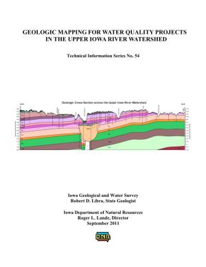 Geologic Mapping for Water Quality Projects in the Upper Iowa River Watershed