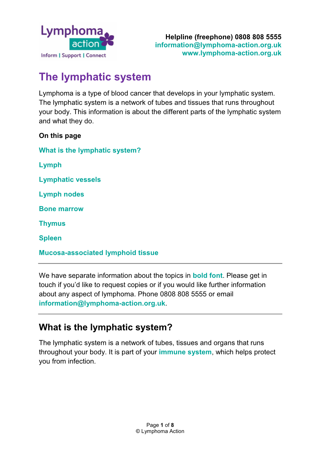 The Lymphatic System