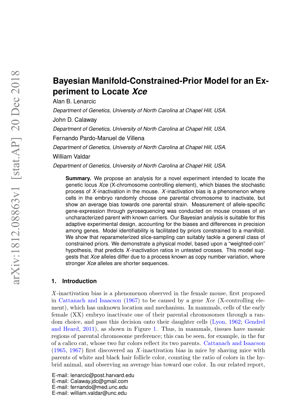 Bayesian Manifold-Constrained-Prior Model for an Experiment to Locate