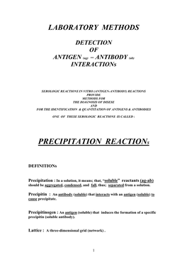 Laboratory Methods