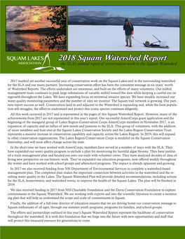 2018 Watershed Report