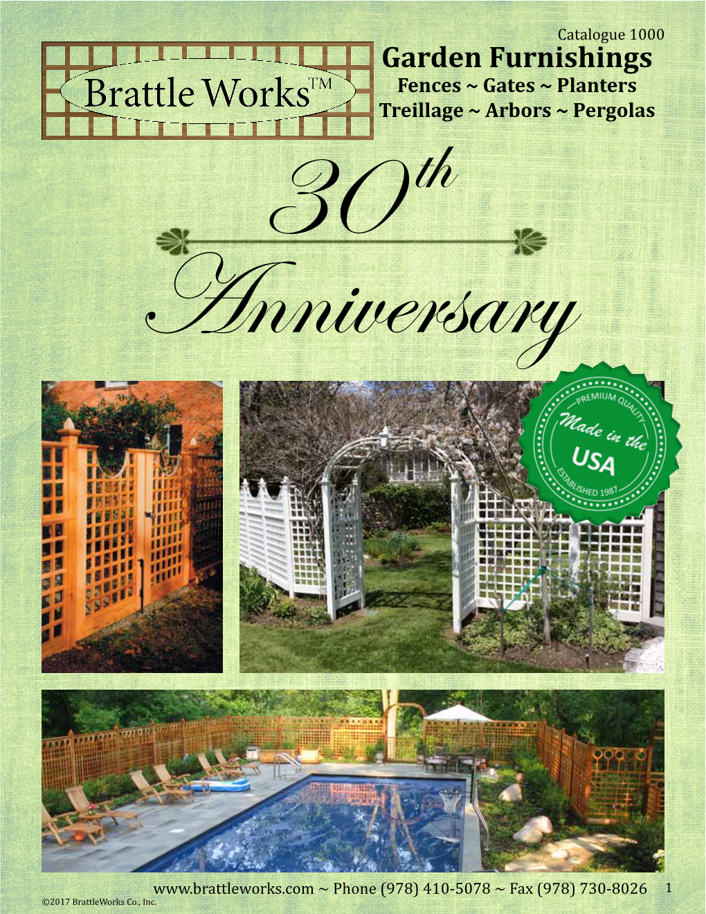 Arbors ~ Pergolas 30 Th Anniversary