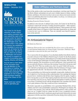 An Ambassadorial Report State Affiliates and Partners Issue