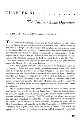 The Cassino - Anzio Operation