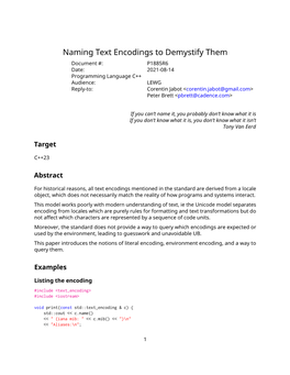 Naming Text Encodings to Demystify Them