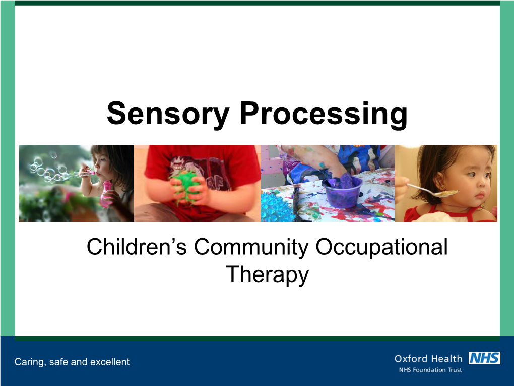 Sensory Processing