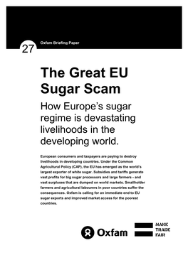 The Great EU Sugar Scam 1