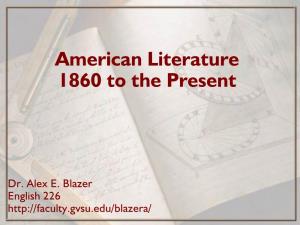 American Literature 1860 to the Present