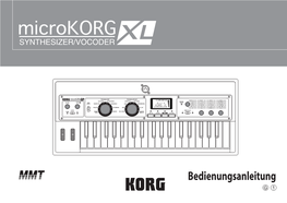 Microkorg XL Owner's Manual