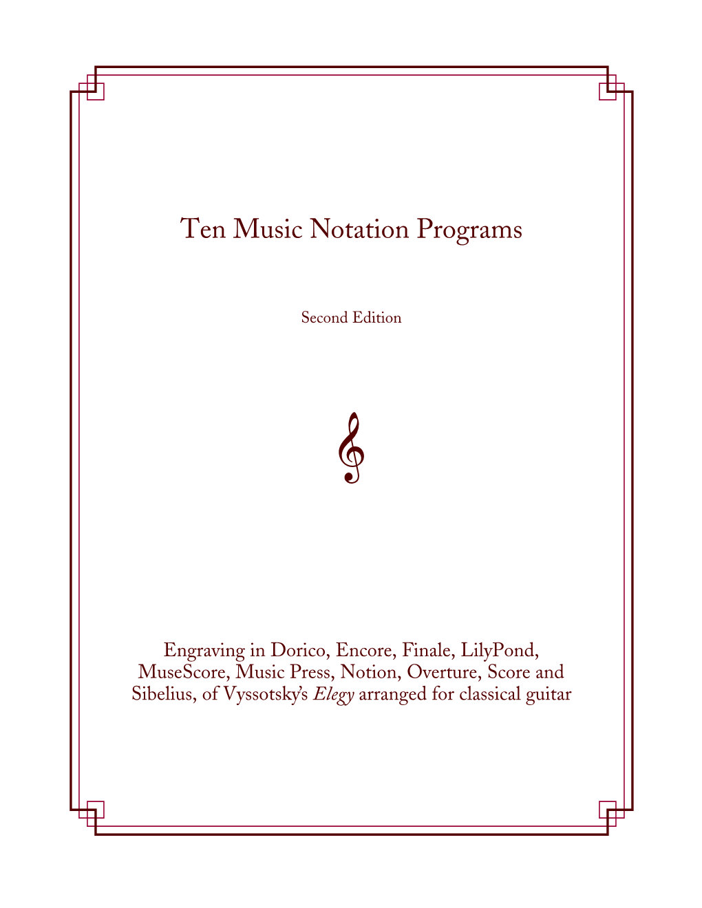 Ten Music Notation Programs