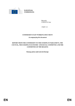 EUROPEAN COMMISSION Brussels, Accompanying the Document