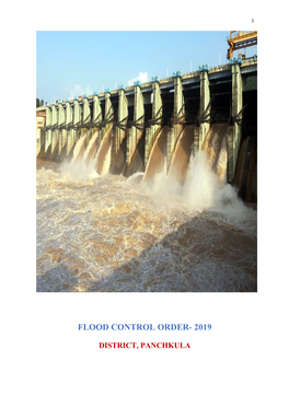 Flood Control Order- 2019