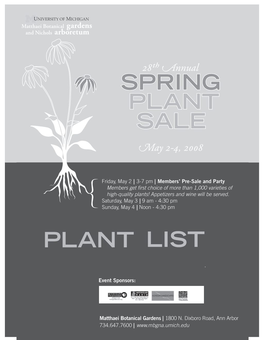 Spring Plant Sale