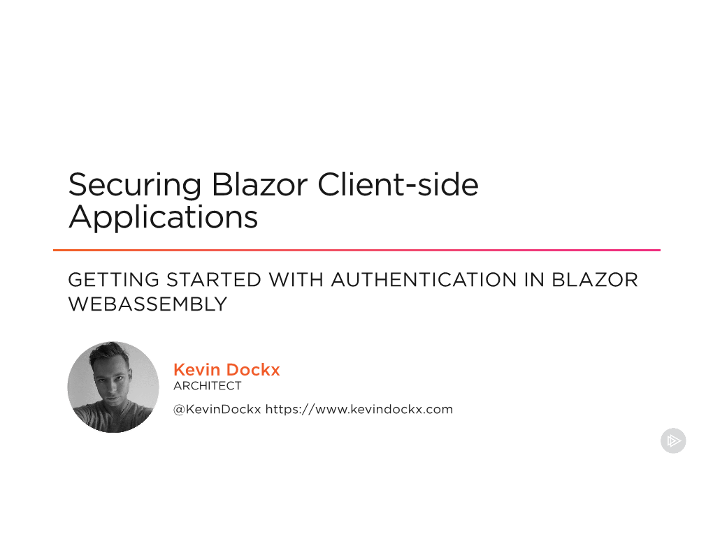 Securing Blazor Client-Side Applications