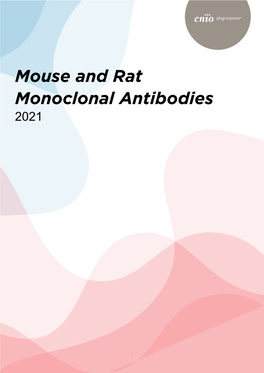 Mouse and Rat Monoclonal Antibodies 2021