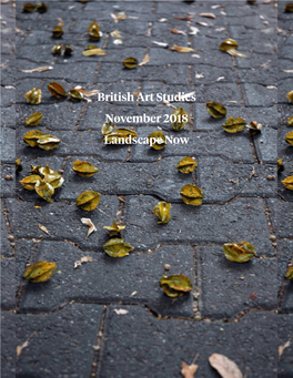British Art Studies November 2018 Landscape Now British Art Studies Issue 10, Published 29 November 2018 Landscape Now
