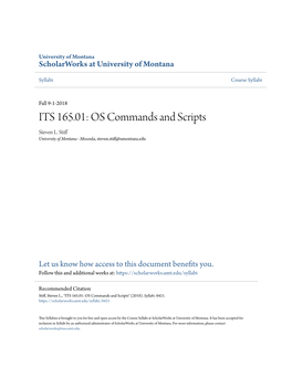 OS Commands and Scripts Steven L