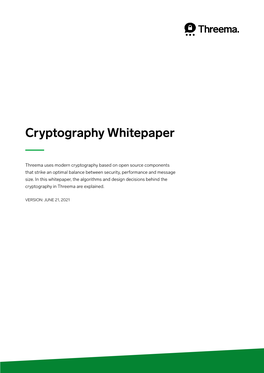 Cryptography Whitepaper