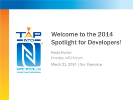Welcome to the 2014 Spotlight for Developers!