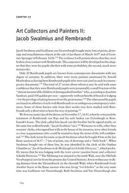 Jacob Swalmius and Rembrandt