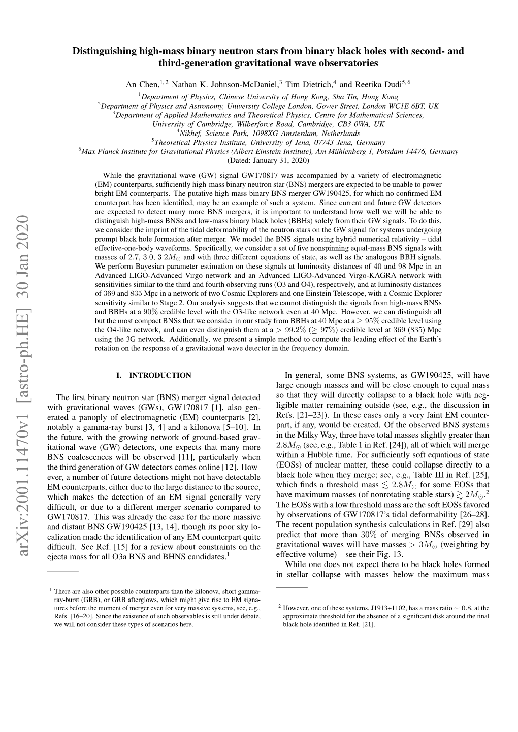 Distinguishing High-Mass Binary Neutron Stars from Binary Black Holes with Second- and Third-Generation Gravitational Wave Observatories