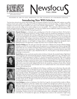 The Marianne Stoller Scholarship in This Edition of Newsfocus