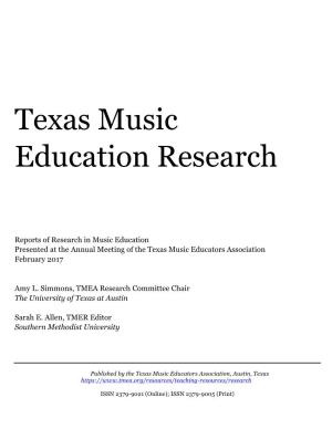 Texas Music Education Research