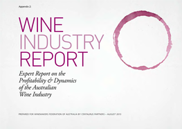 Expert Report on the Profitability & Dynamics of the Australian Wine