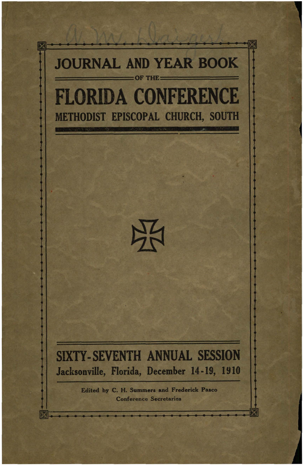 1910 Florida Journal.Pdf
