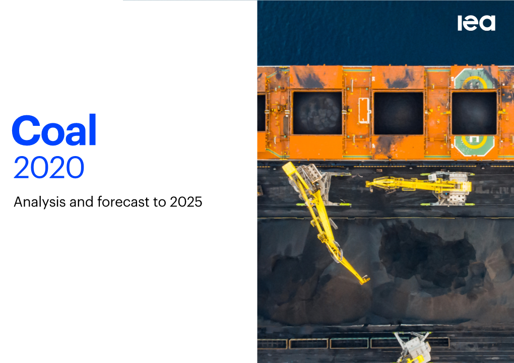 Coal 2020 Analysis and Forecast to 2025 Coal 2020 Abstract