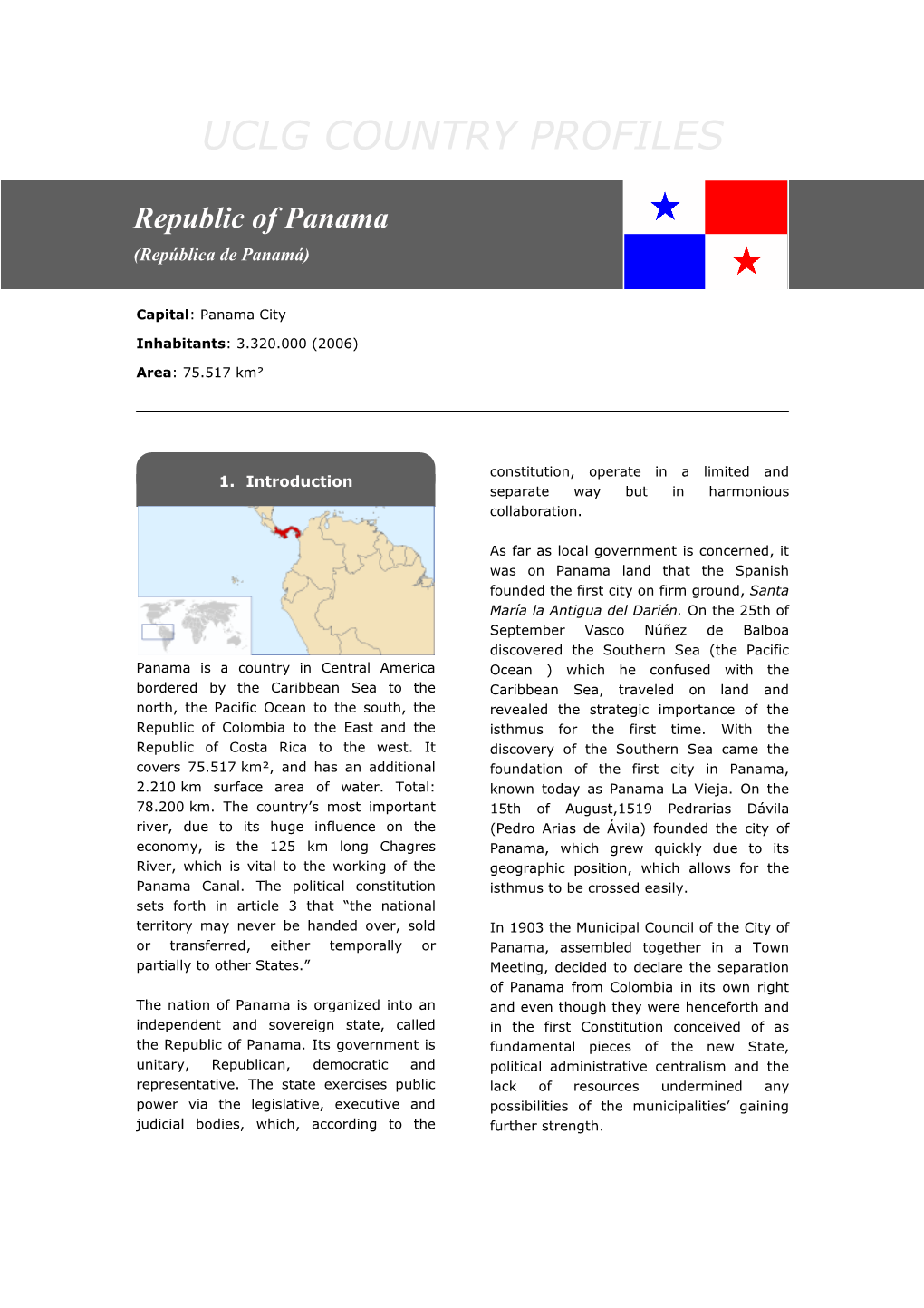 Uclg Country Profiles