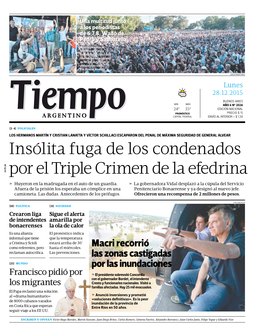 Insólita Fuga De Los Condenados Por El Triple Crimen De La Efedrina