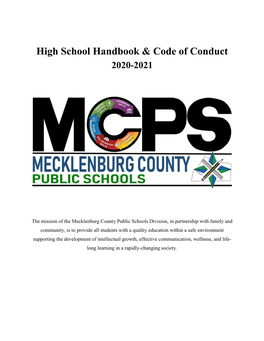High School Handbook & Code of Conduct