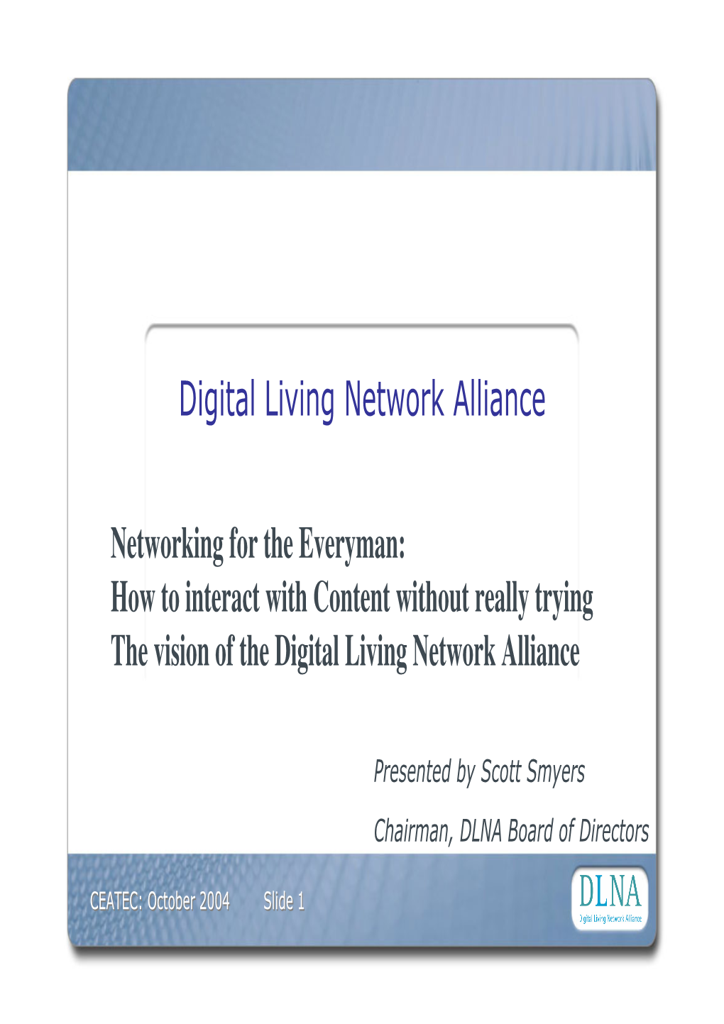 Digital Living Network Alliance