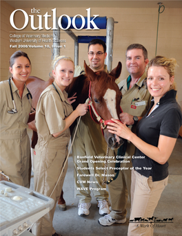 College of Veterinary Medicine Western University of Health Sciences Fall 2008/Volume 10, Issue 1