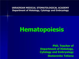 Hematopoiesis