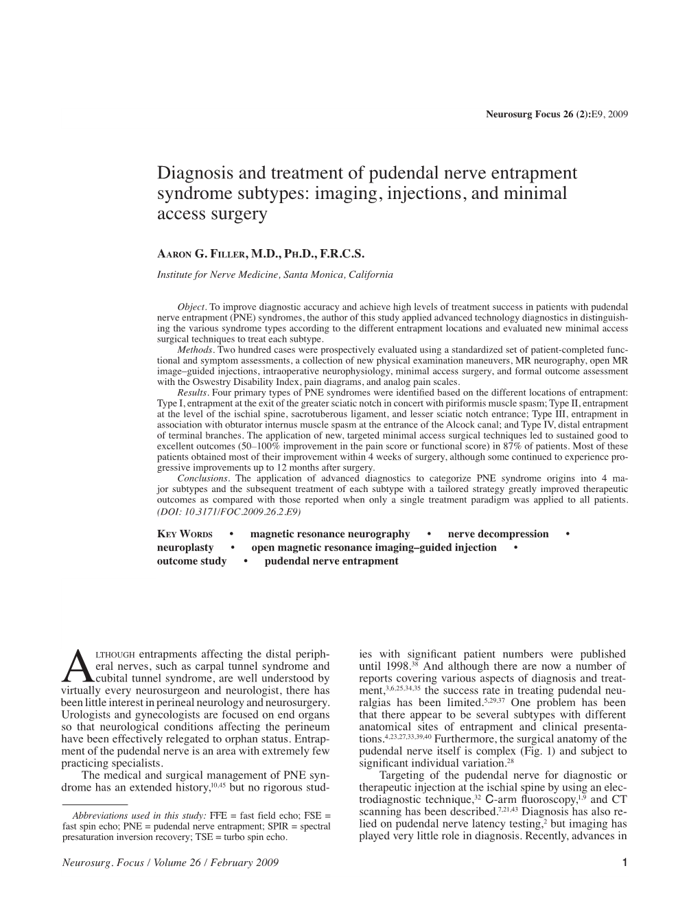 Pudendal Nerve Entrapment Syndromes Physiotherapy Tre 