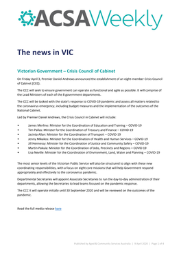 The News in VIC