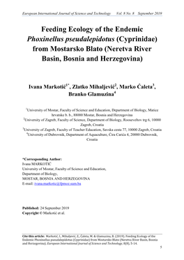 From Mostarsko Blato (Neretva River Basin, Bosnia and Herzegovina)