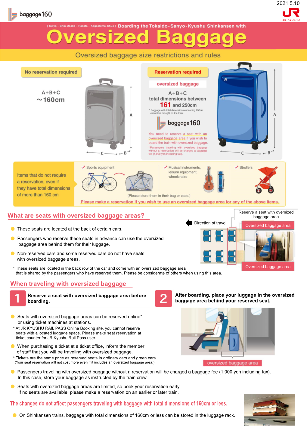 What Are Seats with Oversized Baggage Areas? When Traveling